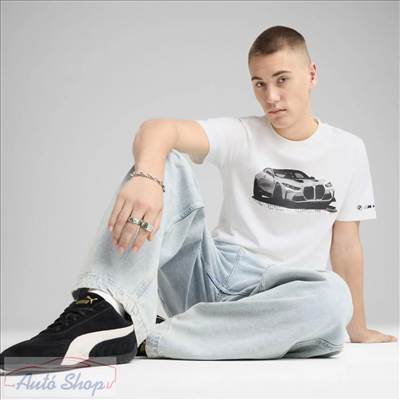  BMW PUMA MMS ESS Autós Grafikus Férfi Póló kerek nyakú pamutpóló 630633-02