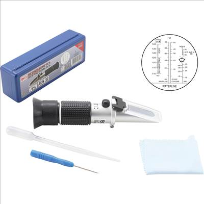 BGS Refraktométer akkumulátorsav, fagyálló, ablakmosó és AdBlue® folyadékhoz - BGS-1824