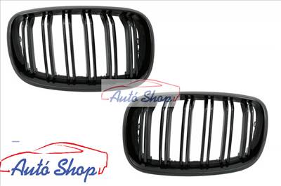 BMW E70,E71 X5, X6 HÜTŐRÁCS VESE LAKK FEKETE DUPLA PÁLCÁS