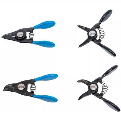 BGS Seegergyűrű fogó készlet kis seegergyűrűkhöz, 80mm, 4db - BGS-444