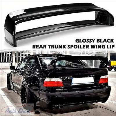 BMW E36 M3 GT LTW ABS műanyag replika magasított csomagtartó Fényes fekete spoiler szárny 1990-1998 E36 szedán és coupé