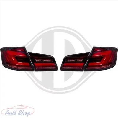 BMW F10 10-16 Piros fekete LED BAR Hátsó lámpa szett