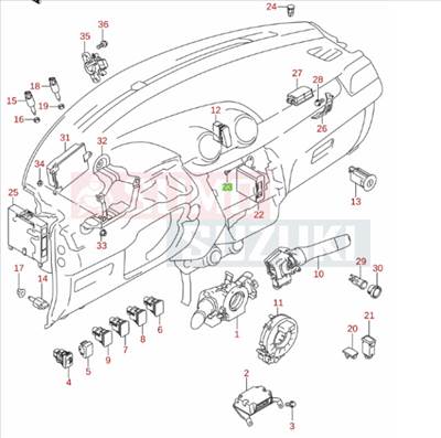 Suzuki Swift műszerfal csavar gyári