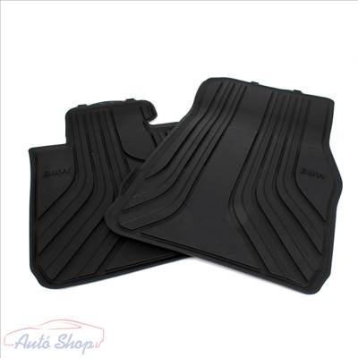 Gyári BMW F20 F21 F22 F23 F87 Allweather tépőzáras fekete első gumiszőnyeg szett 51472210208