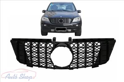 Mercedes Benz ML W164 2005-2008 Fényes Fekete hűtőrács Panamerica AMG GT-R stílusban