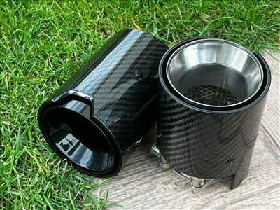 Kipufogóvég /// karbon /// 70-60mm bemenet, 93mm kimenet