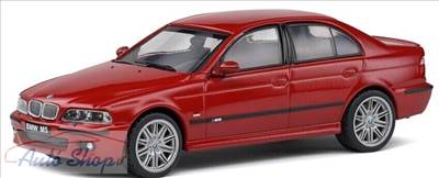 BMW E39 M5 5.0 V8 2003 - piros 1:43 1/43 Solido modellautó modell autó Minőségi termék