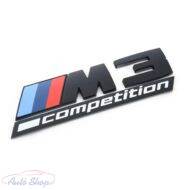 Gyári BMW M3 Competition fekete csomagtartó embléma 51148084161