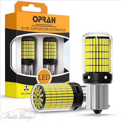 1156 BAU15S PY21W Canbus led izzó pár Sárga 