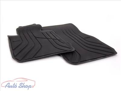 Gyári BMW F30 F31 F34 F80 Allweather tépőzáras fekete első gumiszőnyeg szett 51472219799