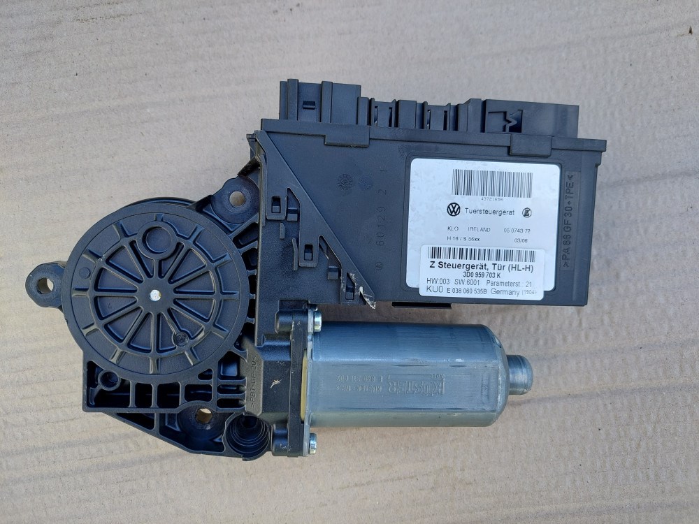 Volkswagen Phaeton ablakemelő motor bal hátsó 3D0959703K 1. kép
