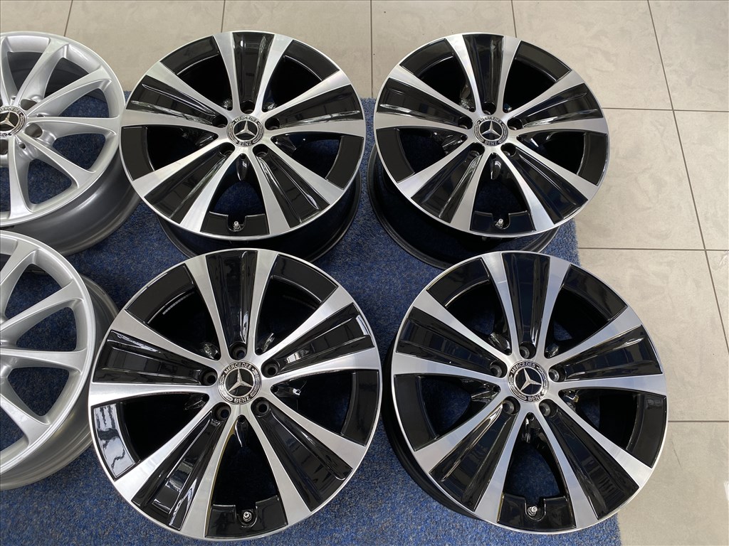(3605)  Mercedes 18 gyári alufelni felni, 5x112, E osztály 3. kép
