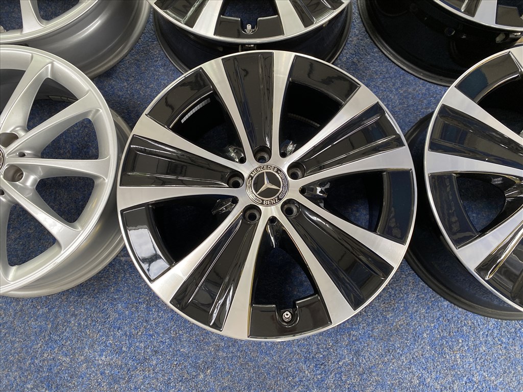 (3605)  Mercedes 18 gyári alufelni felni, 5x112, E osztály 5. kép