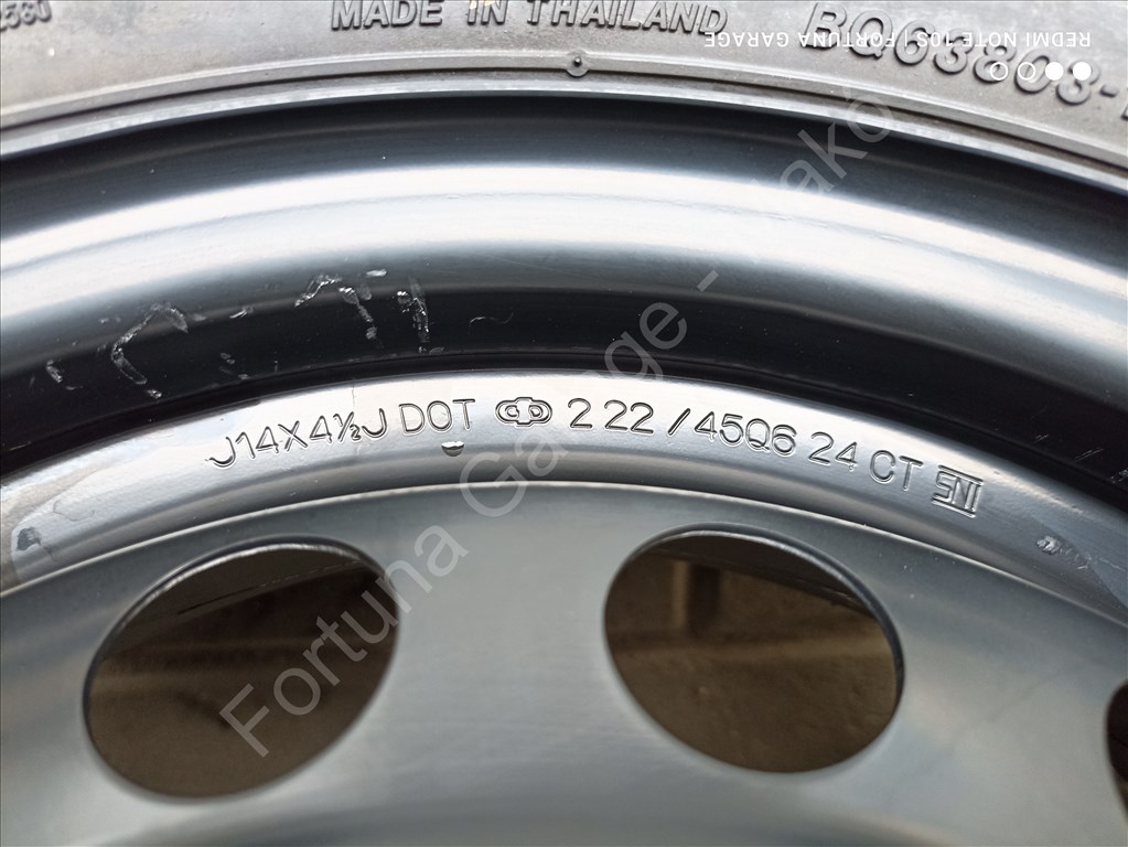 4x100 14" Mitsubishi újszerű nyári kerékgarnitúra +TPMS 4. kép