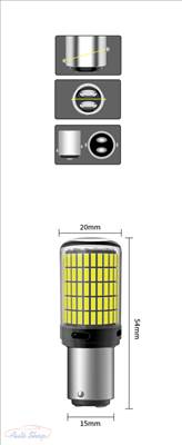 1157 BA15D P21W/5W Canbus led izzó pár