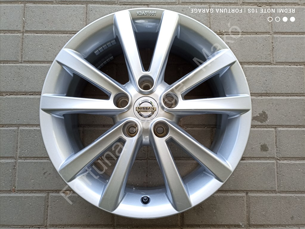 5x114.3 17" Nissan használt alufelni garnitúra +TPMS (118) 6. kép