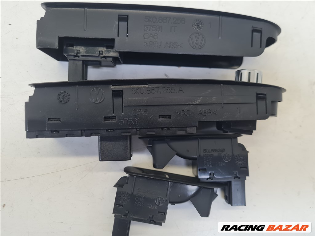 Volkswagen Golf VI ablakemelő kapcsoló szett (20051) 5k0867255a 5k4868346 7. kép