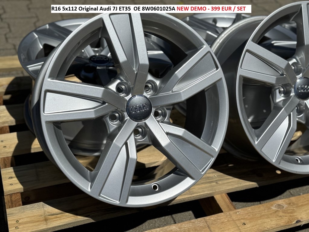 R16 5x112 Original Audi 7J ET35  OE 8W0601025A új demo alufelnik / felni / alufelni A4 A6 1. kép