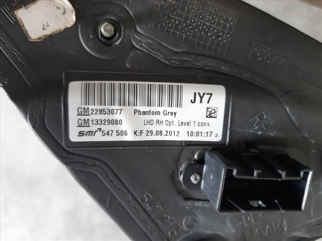 Opel Insignia 1.6 T Sport 2012 jobb tükör 22853077 7. kép