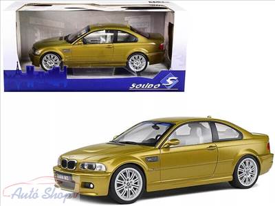 Bmw E46 M3 Sárga Solido 1:18 1/18 Solido modellautó modell autó