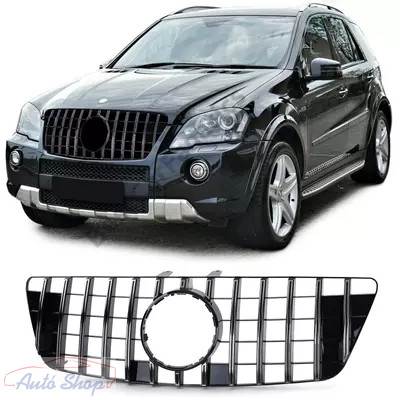 Mercedes Benz ML W164 Facelift 2008-2011 Fekete hűtőrács Panamerica AMG GT-R stílusban