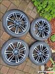 BMW G60 M-es 19" alufelni, rajta 245/45 újszerű Goodyear négyévszakos gumi