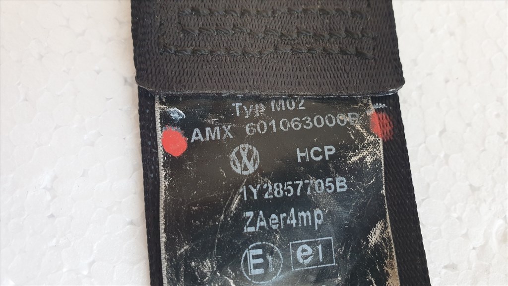 509600 VW Beetle CABRIO, 2003, Bal Első Övfeszítő, Biztonsági Öv. 8. kép