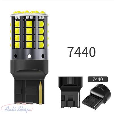 T20 W21W LED AUTÓ ÉGŐ , IZZÓ SMD LED 7440
