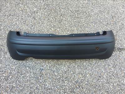 Fiat Panda II. 2003-2011 utángyártott új hátsó lökhárító, sima fekete műanyag 735357183