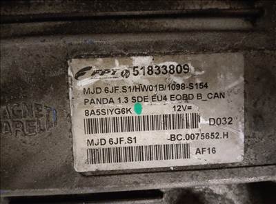 Fiat Panda 1,3 16v Mjet motorvezérlő 51833809