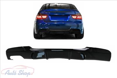 BMW E90 , E91 M-Performance hátsó lökhárító fényes fekete M-es diffúzor
