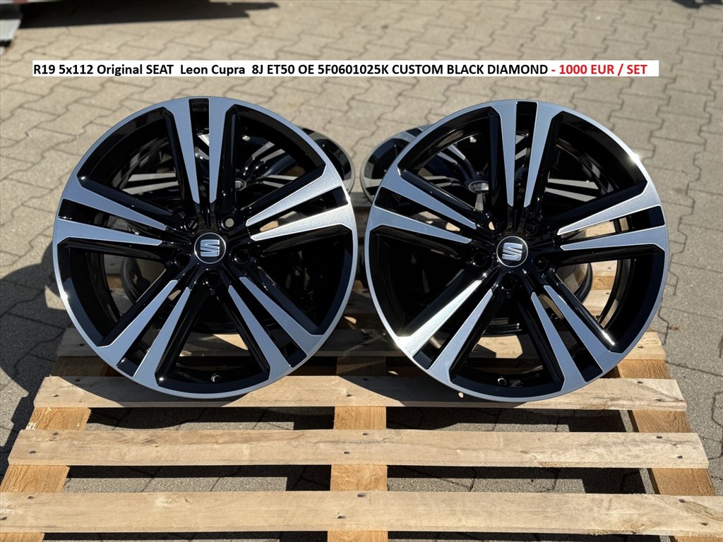 R19 5x112 Original SEAT  Leon Cupra  8J ET50 OE 5F0601025K gyári alufelnik felnik 1. kép