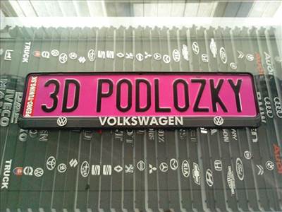 VW 3D rendszámtábla tartó , Rendszámtábla keret , Rendszámtáblatartó