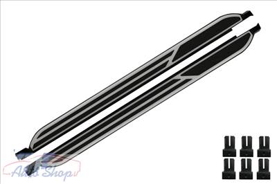 VW Tiguan II AD/BW Küszöb alumínium küszöb fellépő szett (2016-2019)