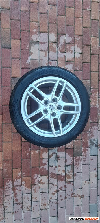  5x130 lyukosztású 19" újszerű (gyári felni) alufelni, rajta 255/55 használt Pirelli téli gumi gumi  1. kép