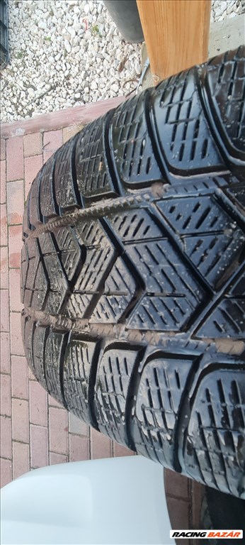  5x130 lyukosztású 19" újszerű (gyári felni) alufelni, rajta 255/55 használt Pirelli téli gumi gumi  2. kép