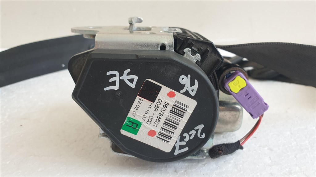  509598 Audi A6 C6, 2007, Jobb Első Övfeszítő, Biztonsági Öv. 4. kép