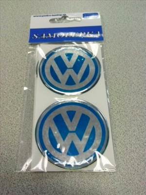 VW 55MM 3D ALUFELNI KUPAK EMBLÉMA 