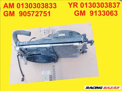 Opel Astra G, Opel Zafira A hűtősor komplett ,  gm9133063 90572751
