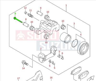 Suzuki Jimny féknyereg csavar 55164-61G50