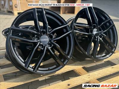 R18 5x112 (66,6) DEZENT TR BLACK 8J ET38 új alufelnik felnik SKODA VW AUDI MERCEDES 