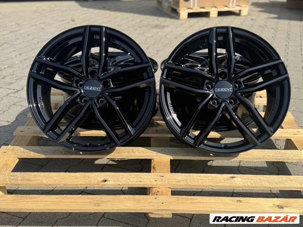R18 5x112 (66,6) DEZENT TR BLACK 8J ET38 új alufelnik felnik SKODA VW AUDI MERCEDES  2. kép