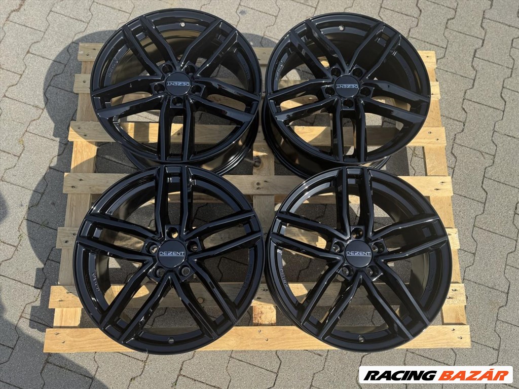 R18 5x112 (66,6) DEZENT TR BLACK 8J ET38 új alufelnik felnik SKODA VW AUDI MERCEDES  3. kép