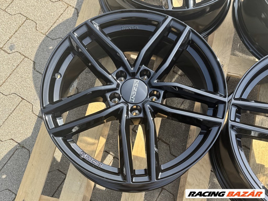 R18 5x112 (66,6) DEZENT TR BLACK 8J ET38 új alufelnik felnik SKODA VW AUDI MERCEDES  5. kép