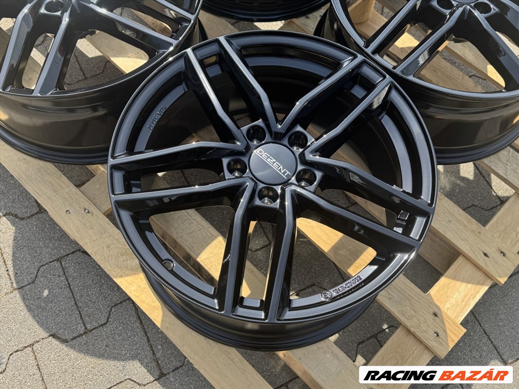 R18 5x112 (66,6) DEZENT TR BLACK 8J ET38 új alufelnik felnik SKODA VW AUDI MERCEDES  6. kép