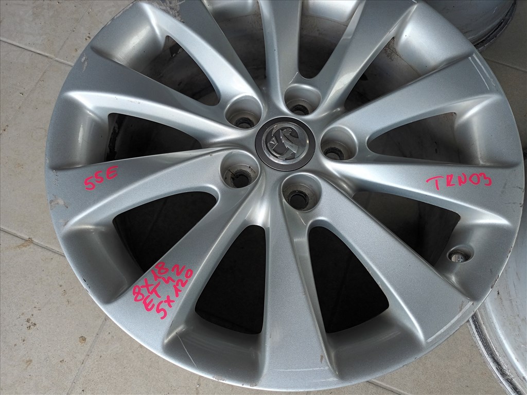  Opel 5x120 lyukosztású 8JJ 18" használt (gyári felni) alufelni insignia TKN 03 5. kép