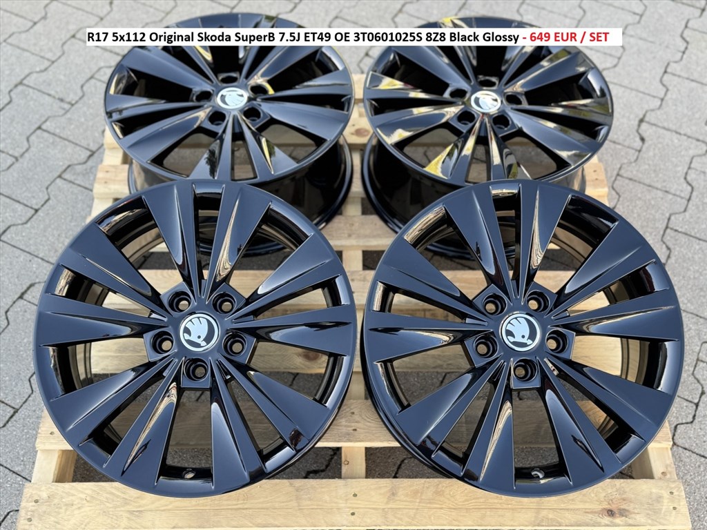 R17 5x112 Original Skoda SuperB 7.5J ET49 gyári alufelni felni 17" 1. kép
