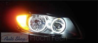 BMW E90 , E91 ANGEL EYES DUAL COLOR OPAL LED STYLE HALOGÉN LÁMPÁS