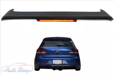 Volkswagen Golf 6 R20 Design Hátsó Tetőspoiler Toldat Led féklámpás Évj. 2008 - 2014