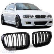 BMW E46 coupe , cabrio fényes fekete hűtőrács , vese M4 STYLE 1998-2002 